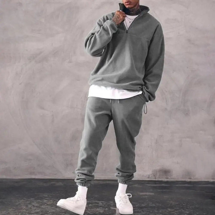 Half Zip Sweatshirt and Jogger Set — Montgomery, Grey