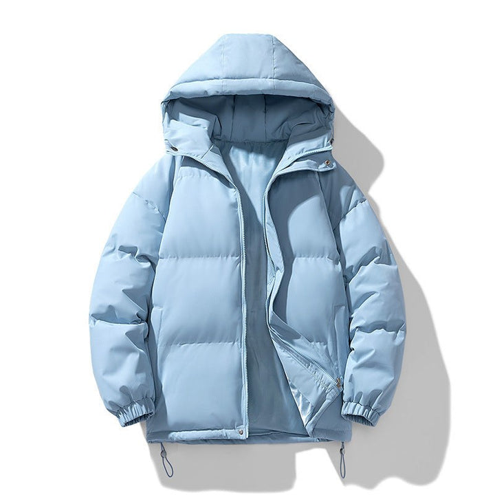 Morgan – Quilted Hooded Puffer Jacket for Men with Zip and Pockets