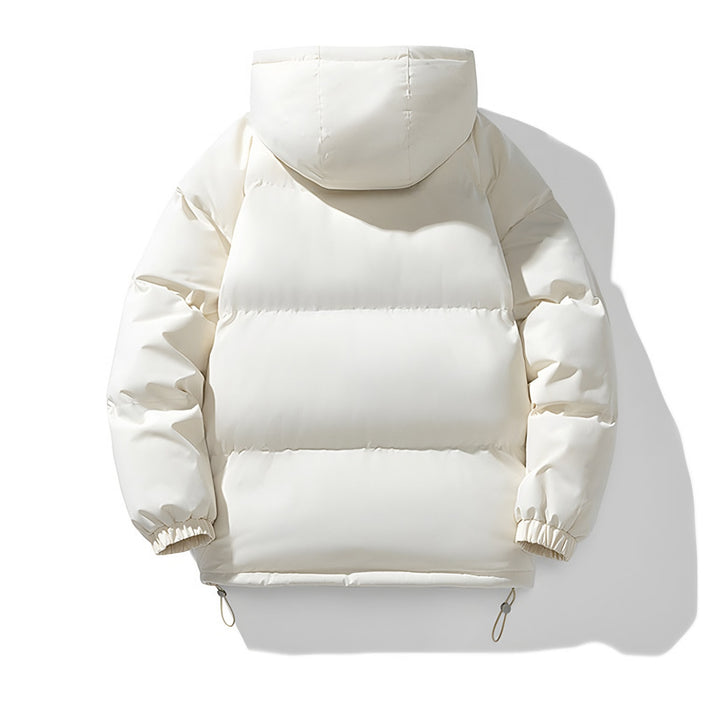 Morgan – Quilted Hooded Puffer Jacket for Men with Zip and Pockets
