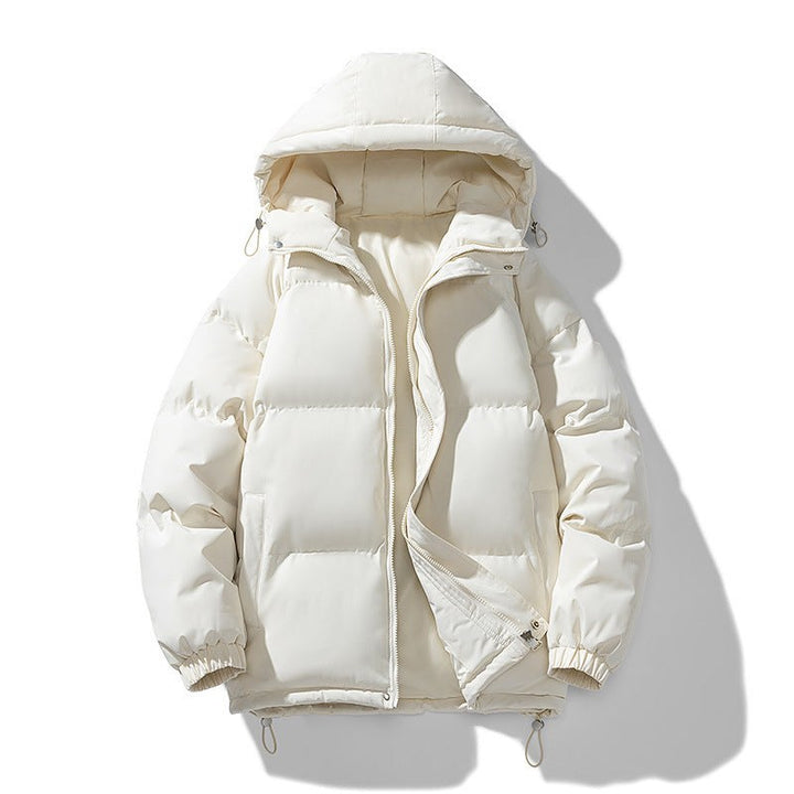 Morgan – Quilted Hooded Puffer Jacket for Men with Zip and Pockets