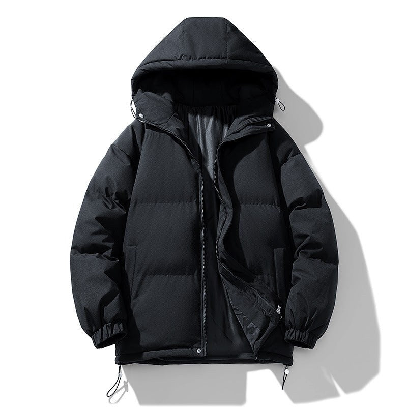 Morgan – Quilted Hooded Puffer Jacket for Men with Zip and Pockets