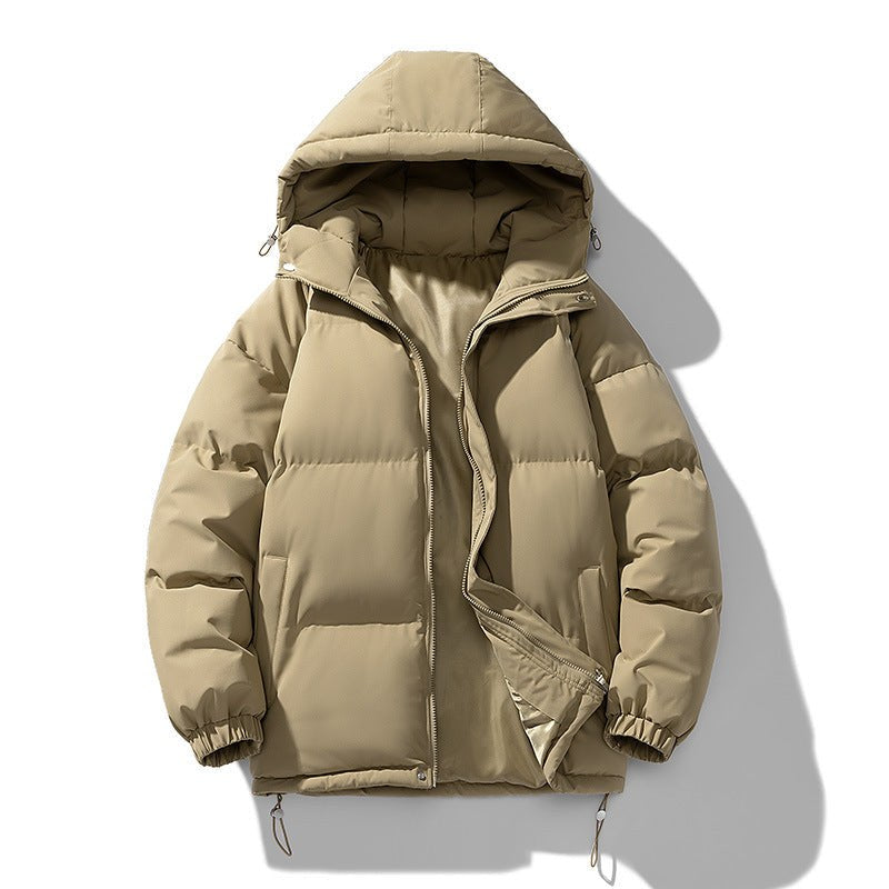 Morgan – Quilted Hooded Puffer Jacket for Men with Zip and Pockets