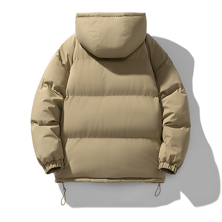 Morgan – Quilted Hooded Puffer Jacket for Men with Zip and Pockets