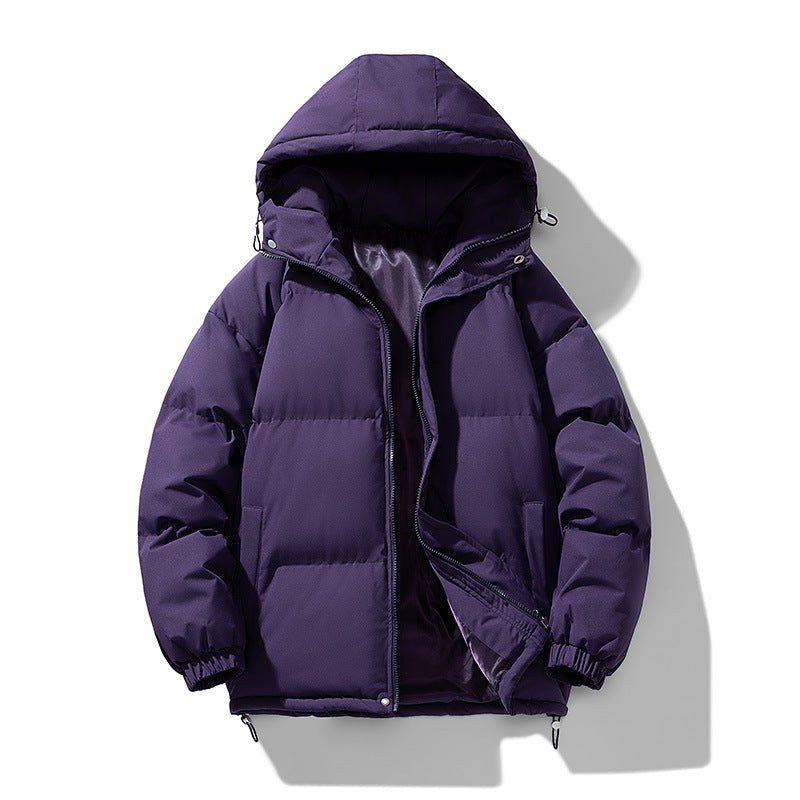Morgan – Quilted Hooded Puffer Jacket for Men with Zip and Pockets