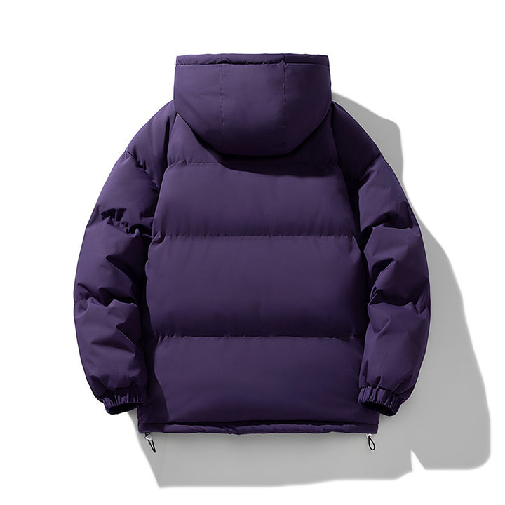 Morgan – Quilted Hooded Puffer Jacket for Men with Zip and Pockets