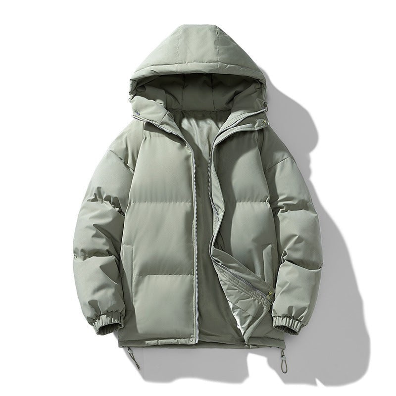 Morgan – Quilted Hooded Puffer Jacket for Men with Zip and Pockets