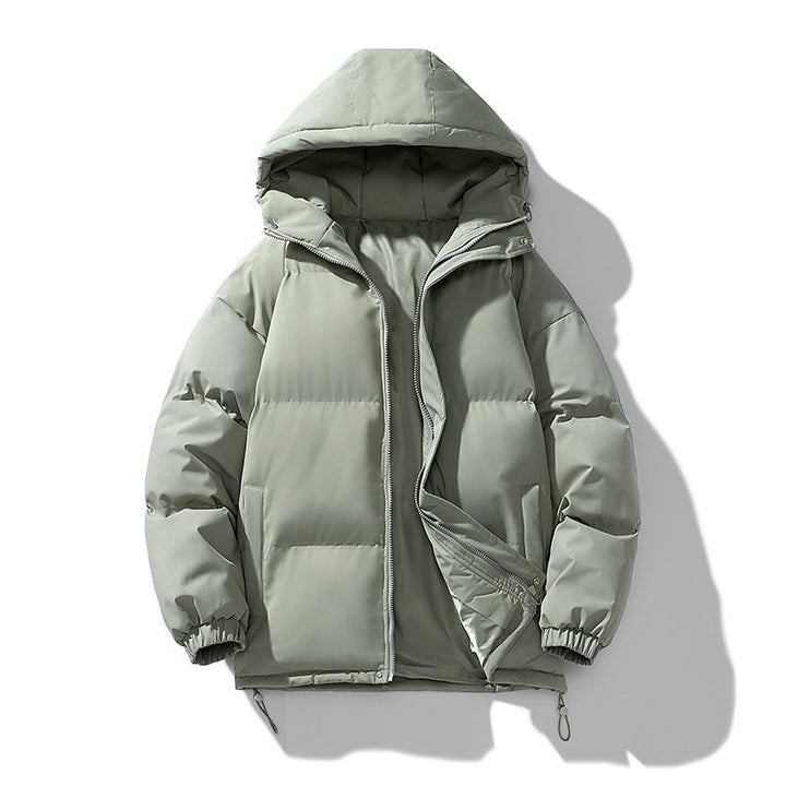 Morgan – Quilted Hooded Puffer Jacket for Men with Zip and Pockets