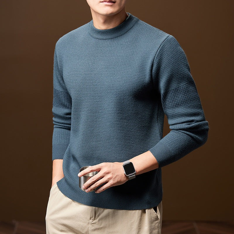 Textured Knitted Jumper for Men — Isaac, image 2
