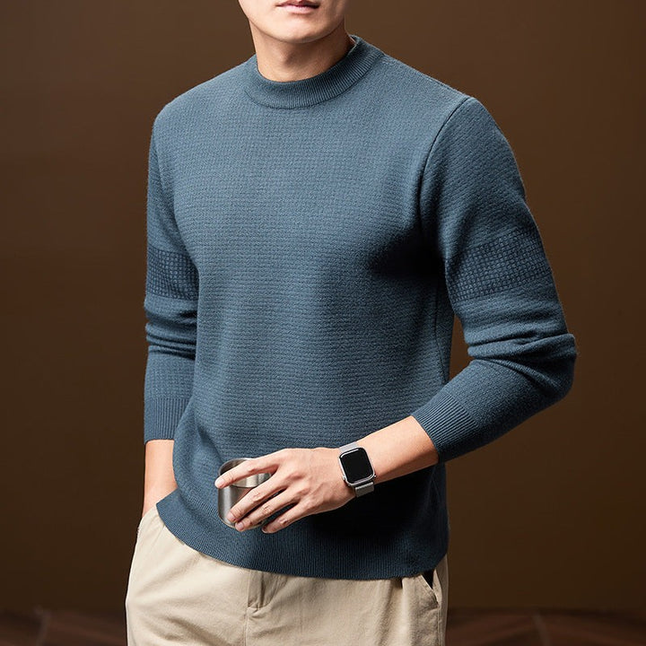 Textured Knitted Jumper for Men — Isaac, image 2