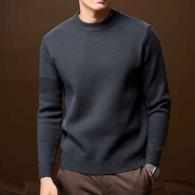 Textured Knitted Jumper for Men — Isaac, image 4