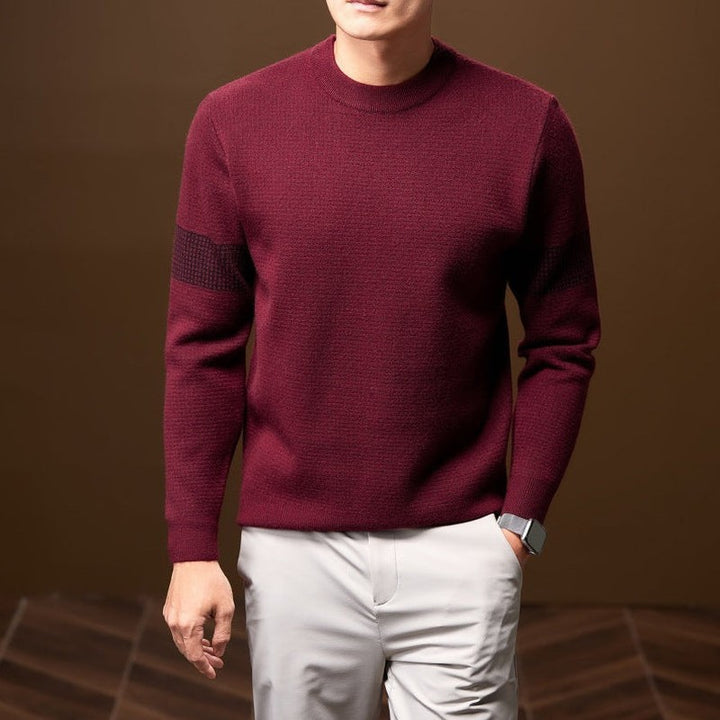 Textured Knitted Jumper for Men — Isaac, image 8