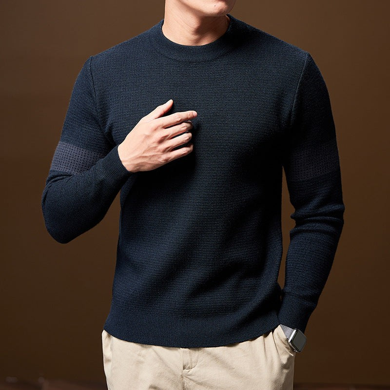 Textured Knitted Jumper for Men — Isaac, image 10