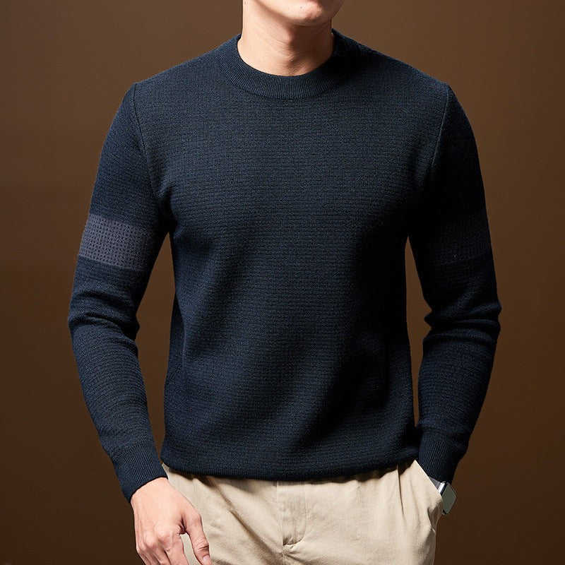Textured Knitted Jumper for Men — Isaac, image 11