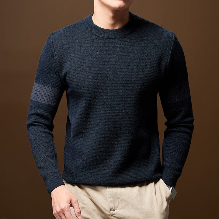 Textured Knitted Jumper for Men — Isaac, image 11