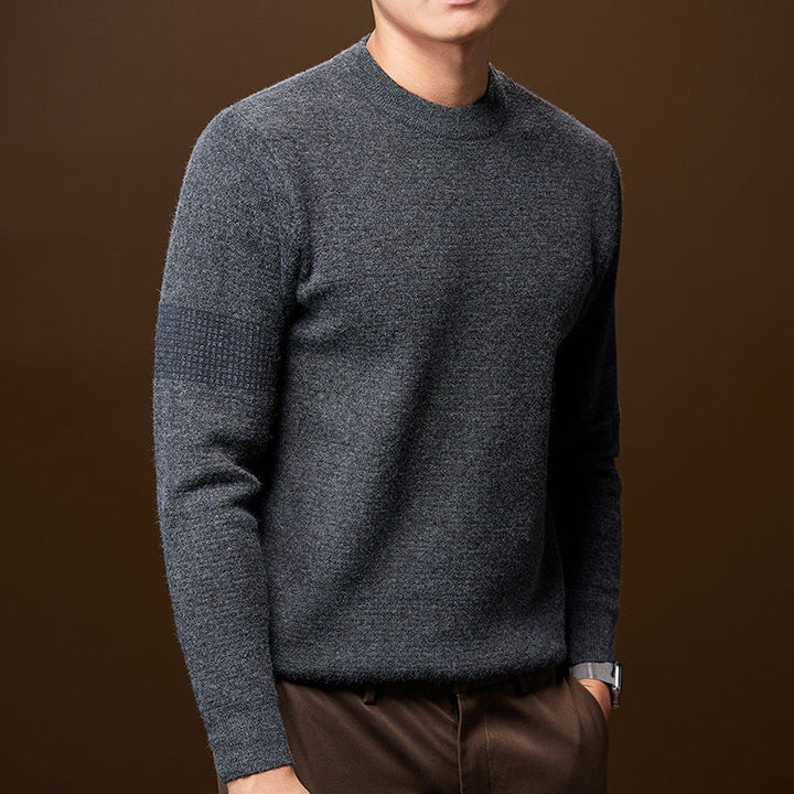 Textured Knitted Jumper for Men — Isaac, image 12