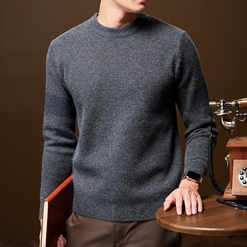 Textured Knitted Jumper for Men — Isaac, image 14