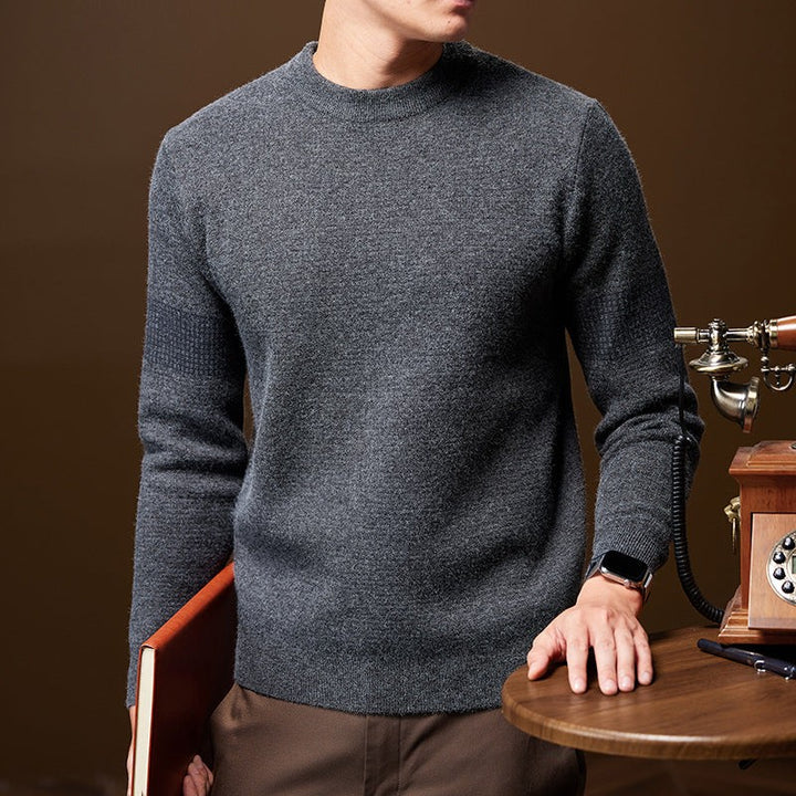 Textured Knitted Jumper for Men — Isaac, image 14