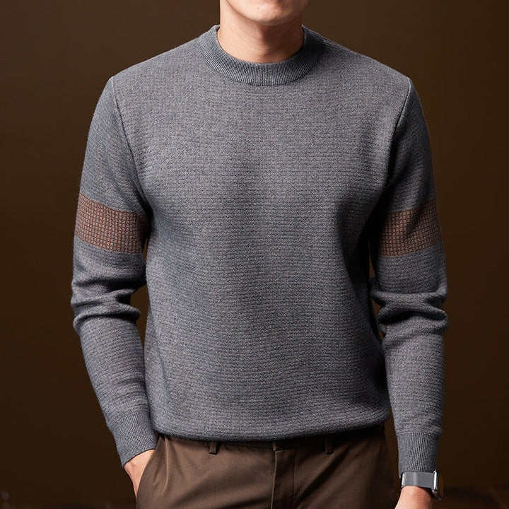 Textured Knitted Jumper for Men — Isaac, image 16