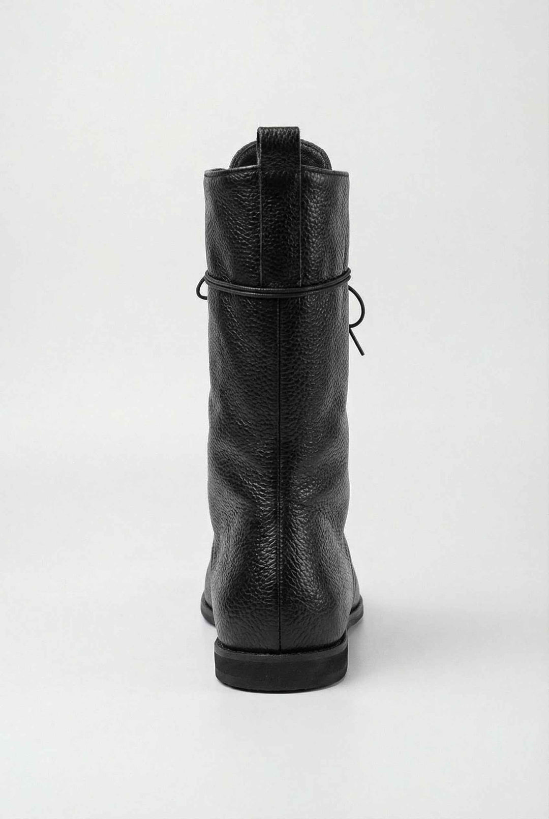 Nell — Black Lace Up Ankle Boots with Fleece Lining, Moraine Fashion