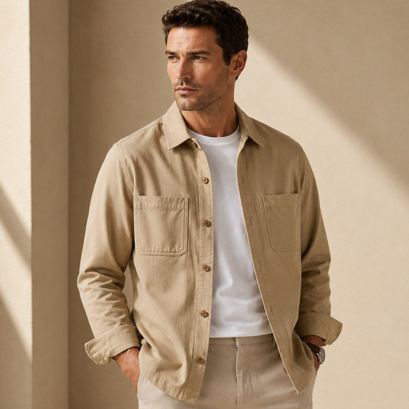 Niall — Cotton Overshirt Jacket (3), Moraine Fashion