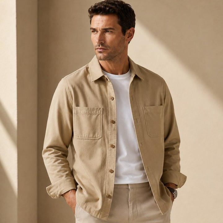 Niall — Cotton Overshirt Jacket (3), Moraine Fashion