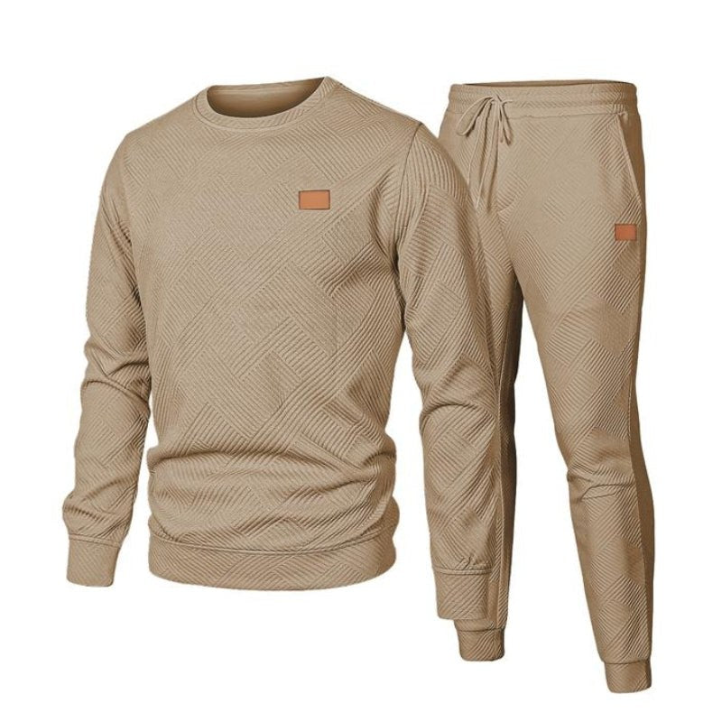 Crew Neck Two Piece Sweatsuit — Nicholas, Grey
