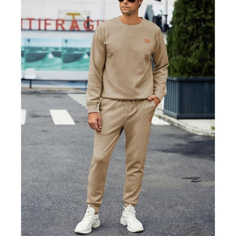Crew Neck Two Piece Sweatsuit — Nicholas, Grey