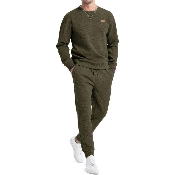 Crew Neck Two Piece Sweatsuit — Nicholas, Grey