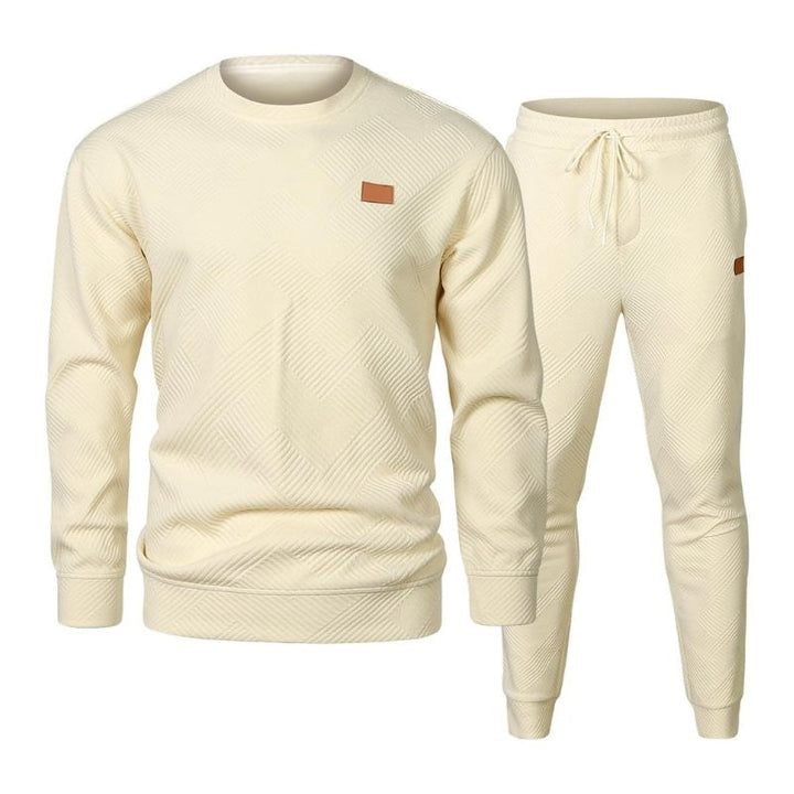 Crew Neck Two Piece Sweatsuit — Nicholas, Grey