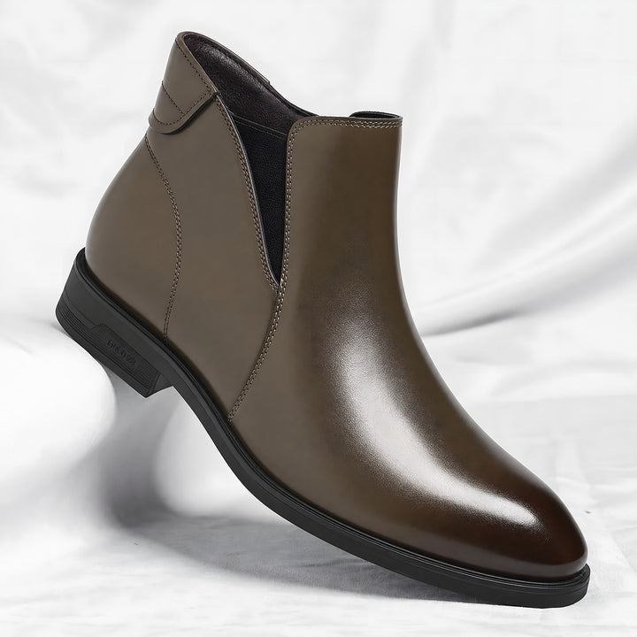 Elastic Gusset Chelsea Boots for Men — Nigel, Taupe