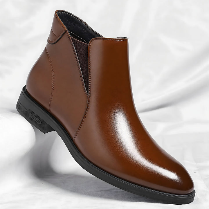 Elastic Gusset Chelsea Boots for Men — Nigel, Brown