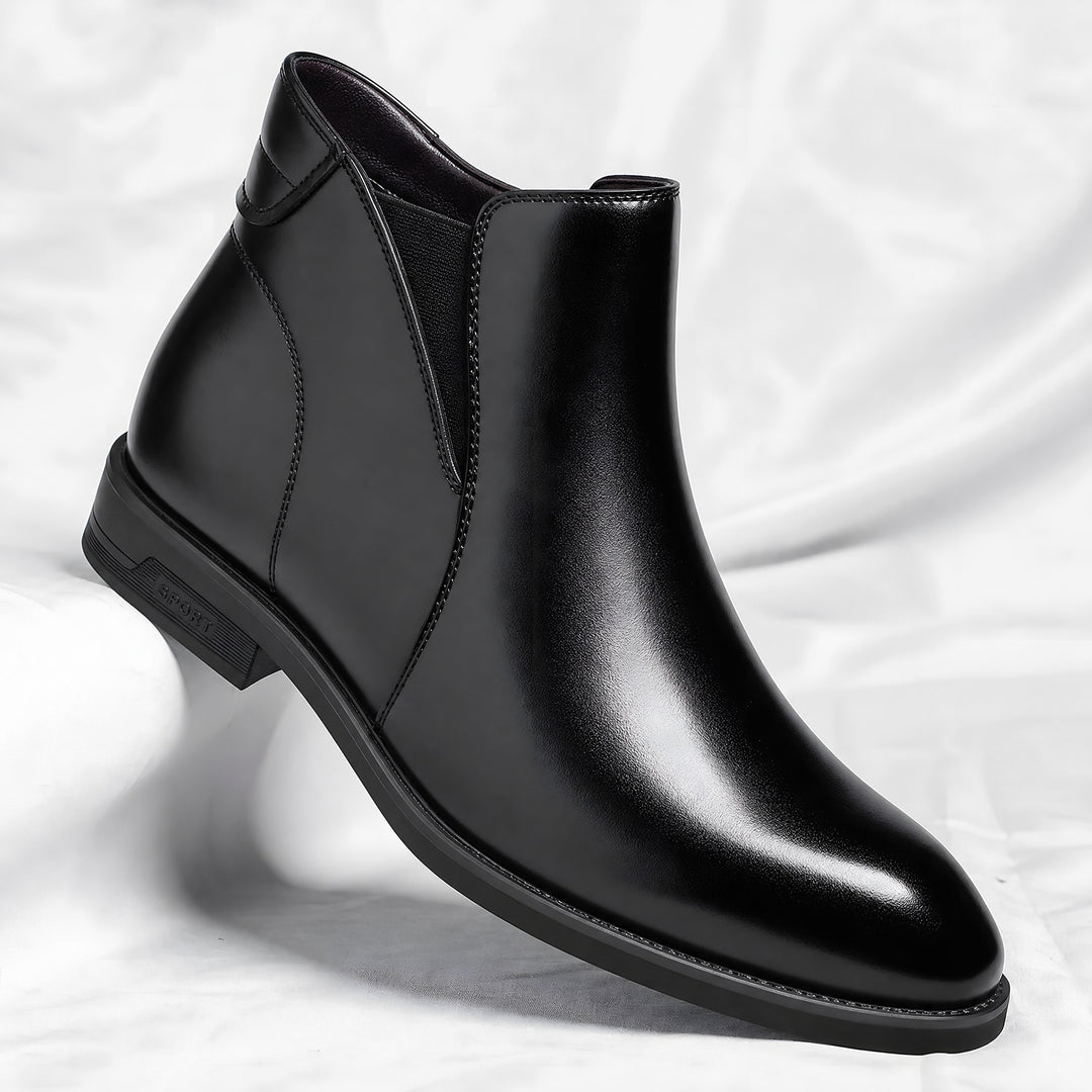 Elastic Gusset Chelsea Boots for Men — Nigel, Black