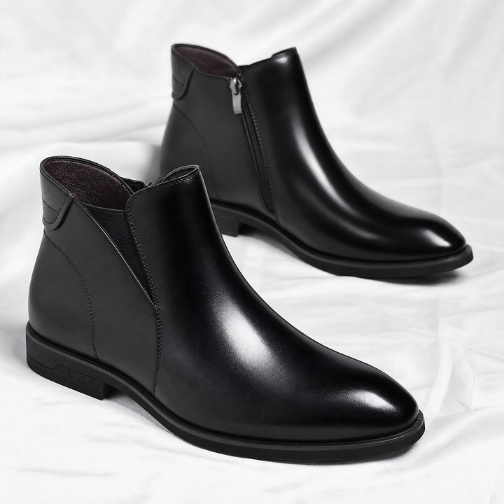 Elastic Gusset Chelsea Boots for Men — Nigel, Black