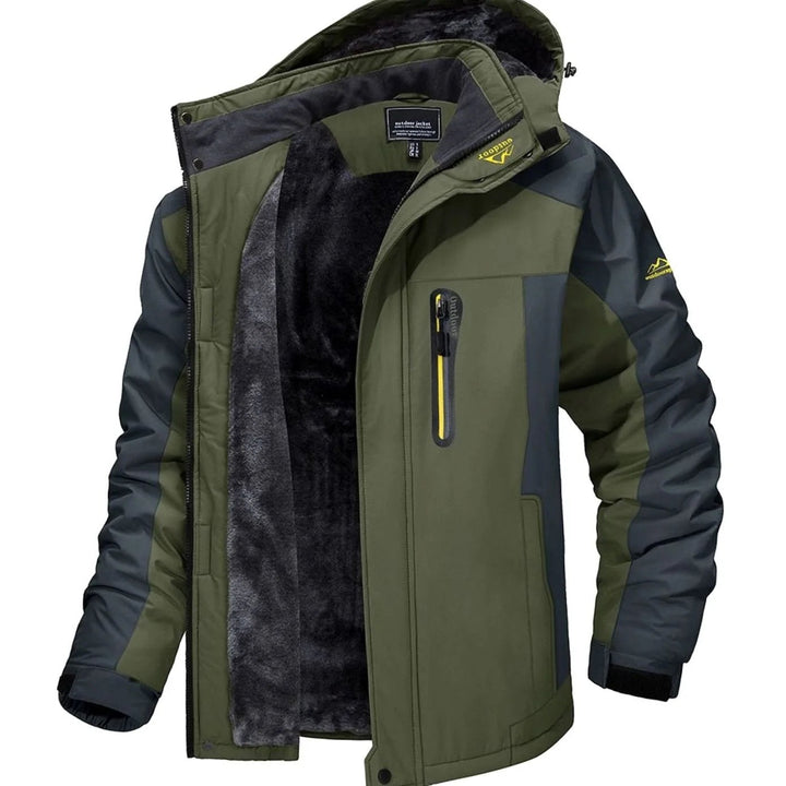 Orson — Fleece Lined Hooded Winter Jacket, Moraine Fashion