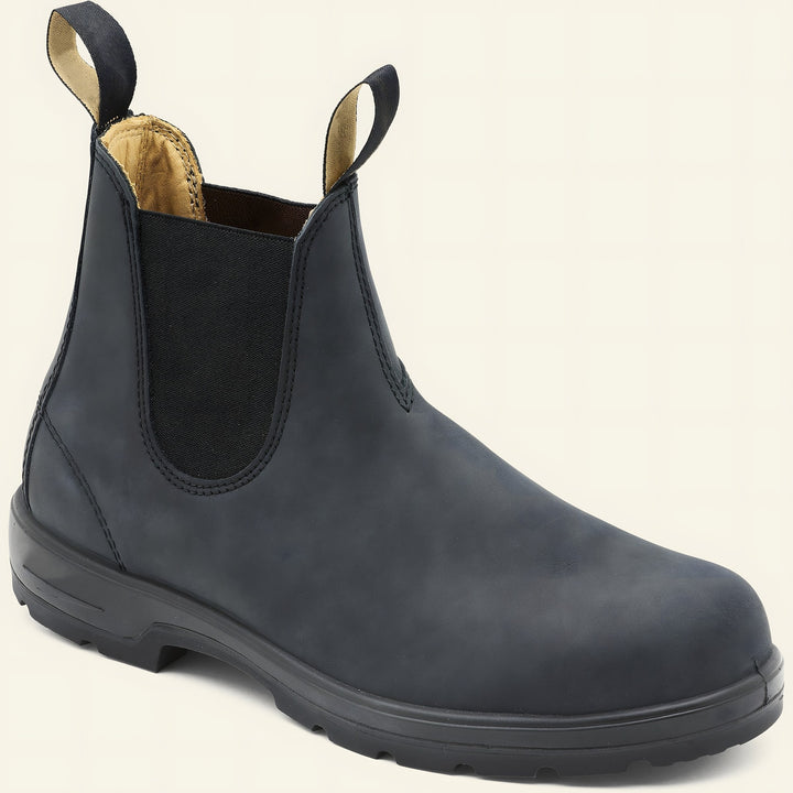 Leather Chelsea Boots for Men — Oscar, Charcoal