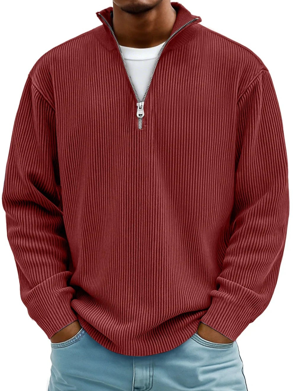Half Zip Jumper for Men — Miles, image 1