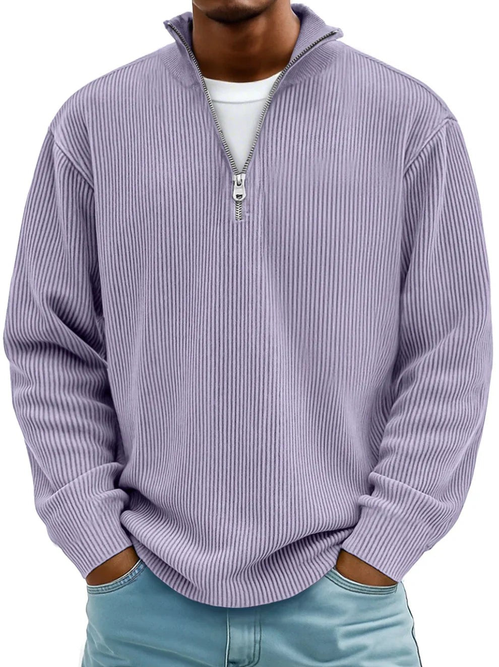 Half Zip Jumper for Men — Miles, image 3