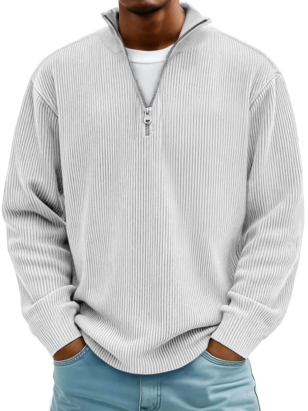 Half Zip Jumper for Men — Miles, image 5