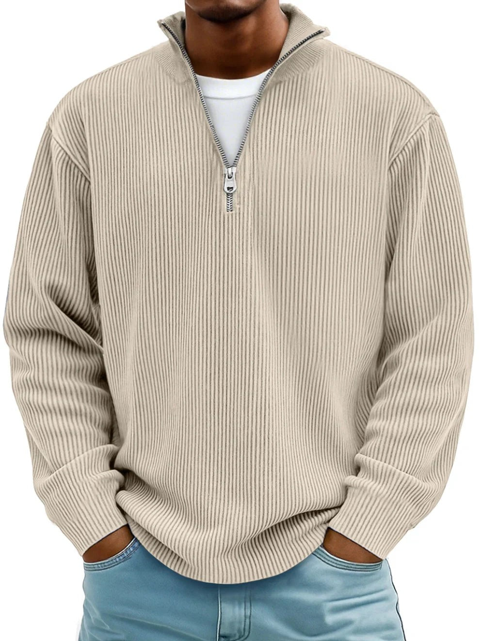 Half Zip Jumper for Men — Miles, image 7