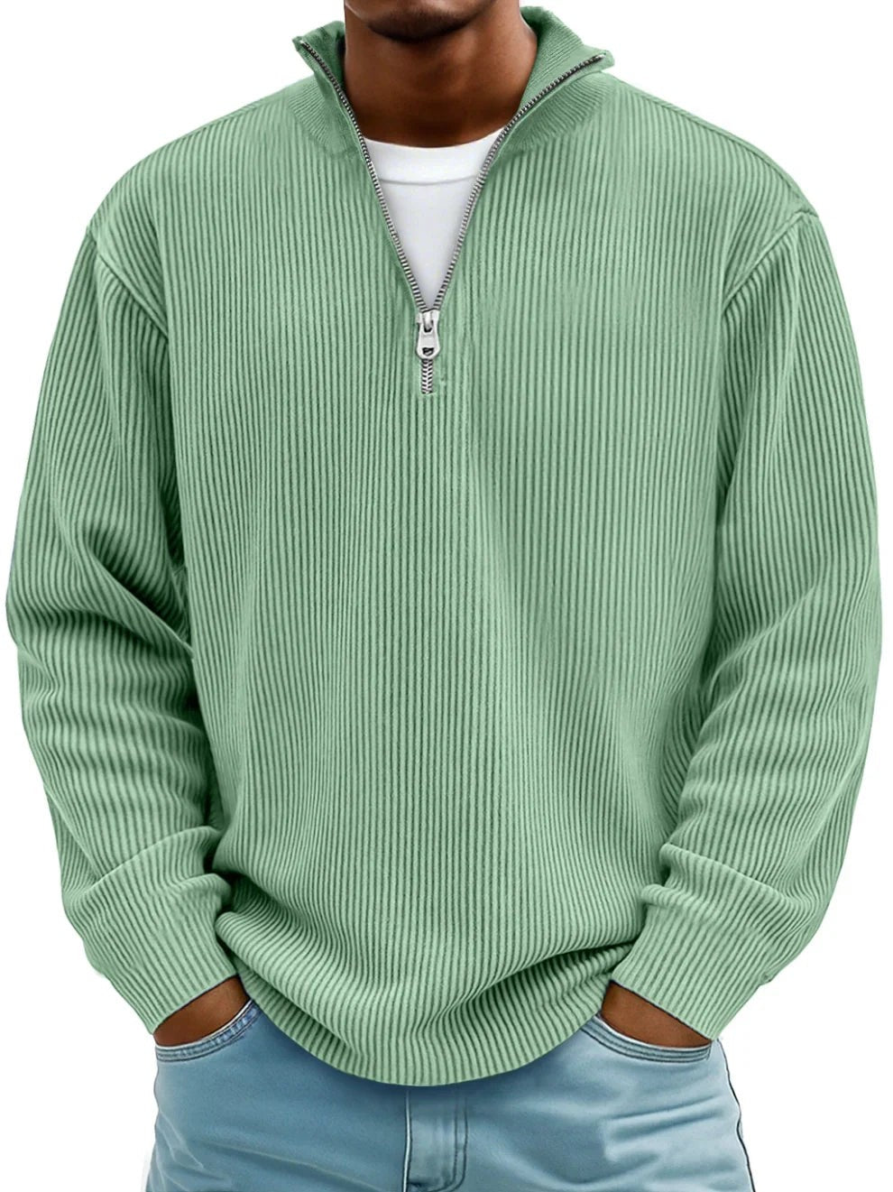 Half Zip Jumper for Men — Miles, image 8
