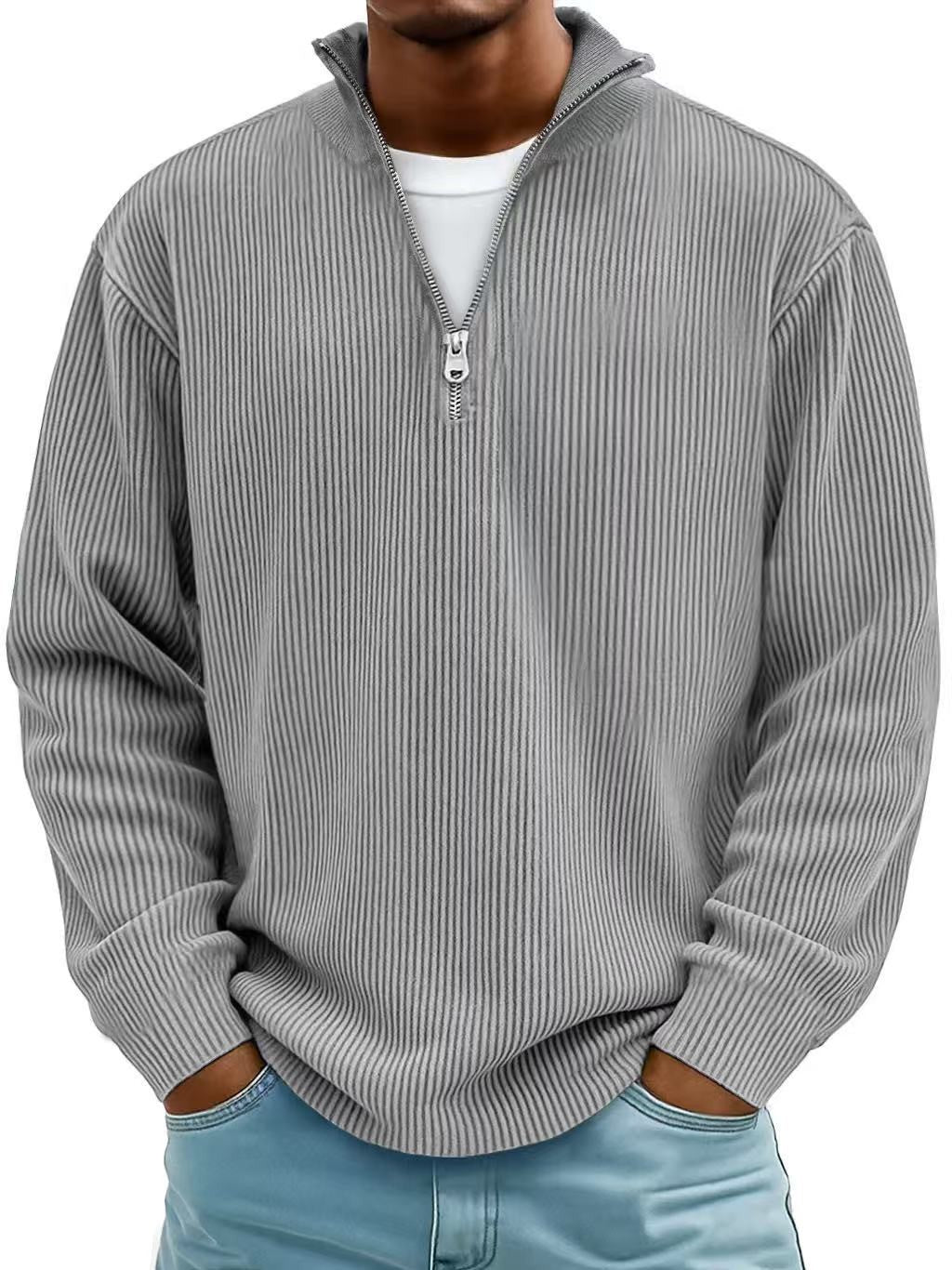 Half Zip Jumper for Men — Miles, image 10