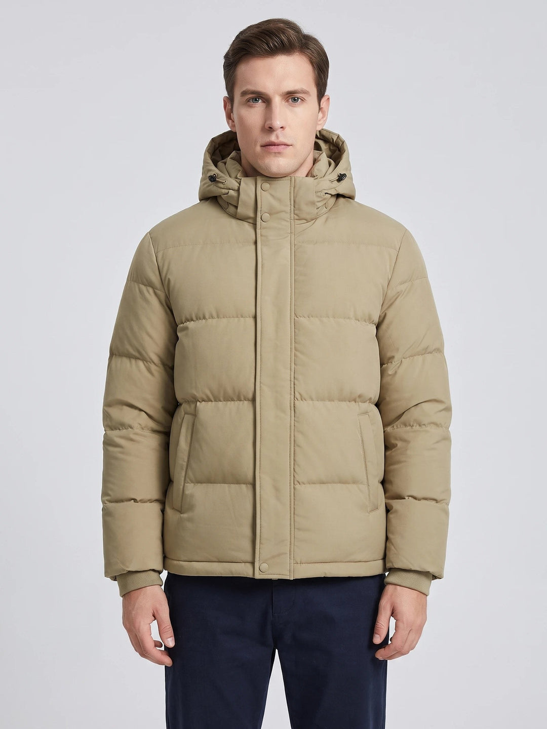Owen – Warm Hooded Padded Puffer Jacket for Men with Pockets