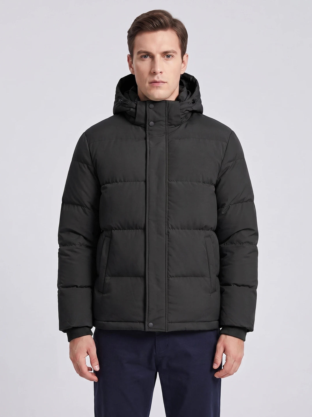 Owen – Warm Hooded Padded Puffer Jacket for Men with Pockets