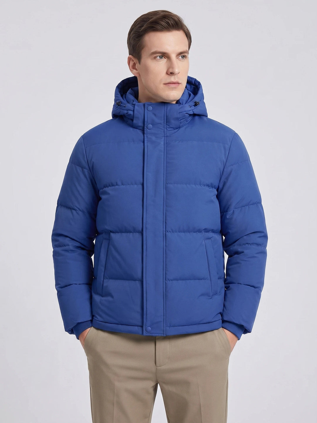 Owen – Warm Hooded Padded Puffer Jacket for Men with Pockets