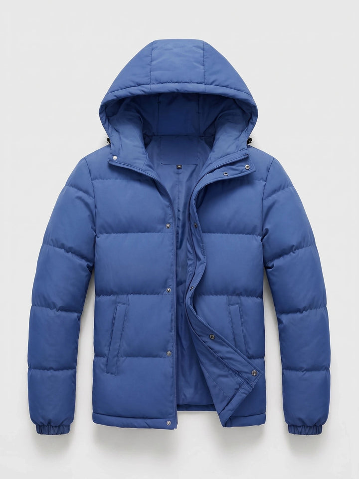 Owen – Warm Hooded Padded Puffer Jacket for Men with Pockets