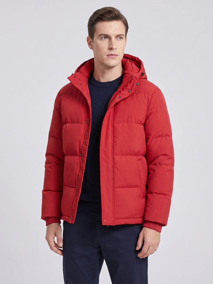 Owen – Warm Hooded Padded Puffer Jacket for Men with Pockets