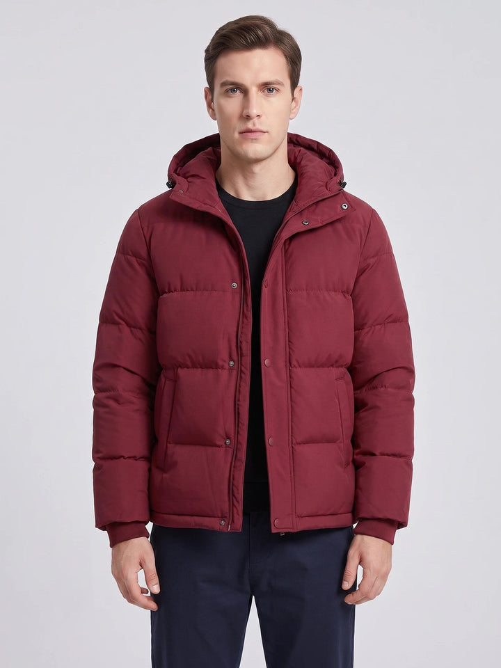 Owen – Warm Hooded Padded Puffer Jacket for Men with Pockets