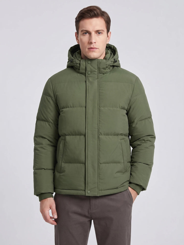 Owen – Warm Hooded Padded Puffer Jacket for Men with Pockets