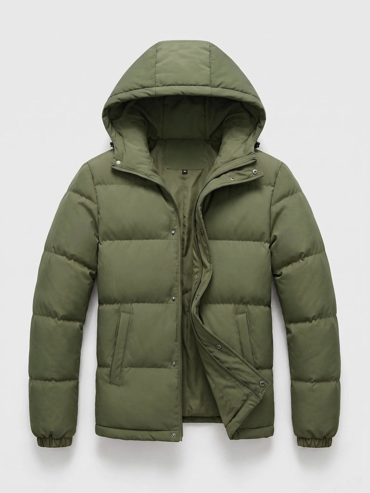 Owen – Warm Hooded Padded Puffer Jacket for Men with Pockets