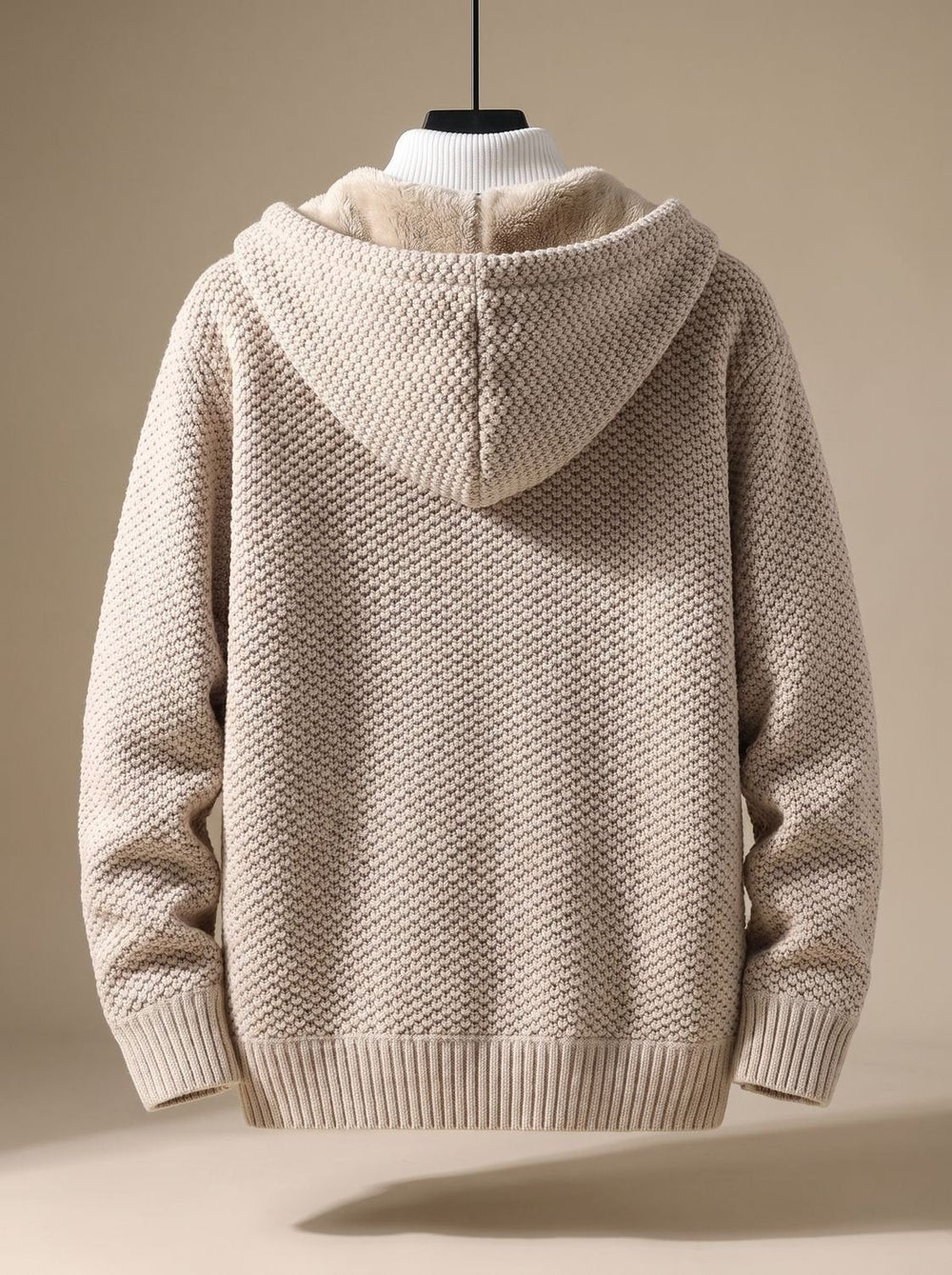 Hooded Knit Cardigan for Men — Rupert, image 2